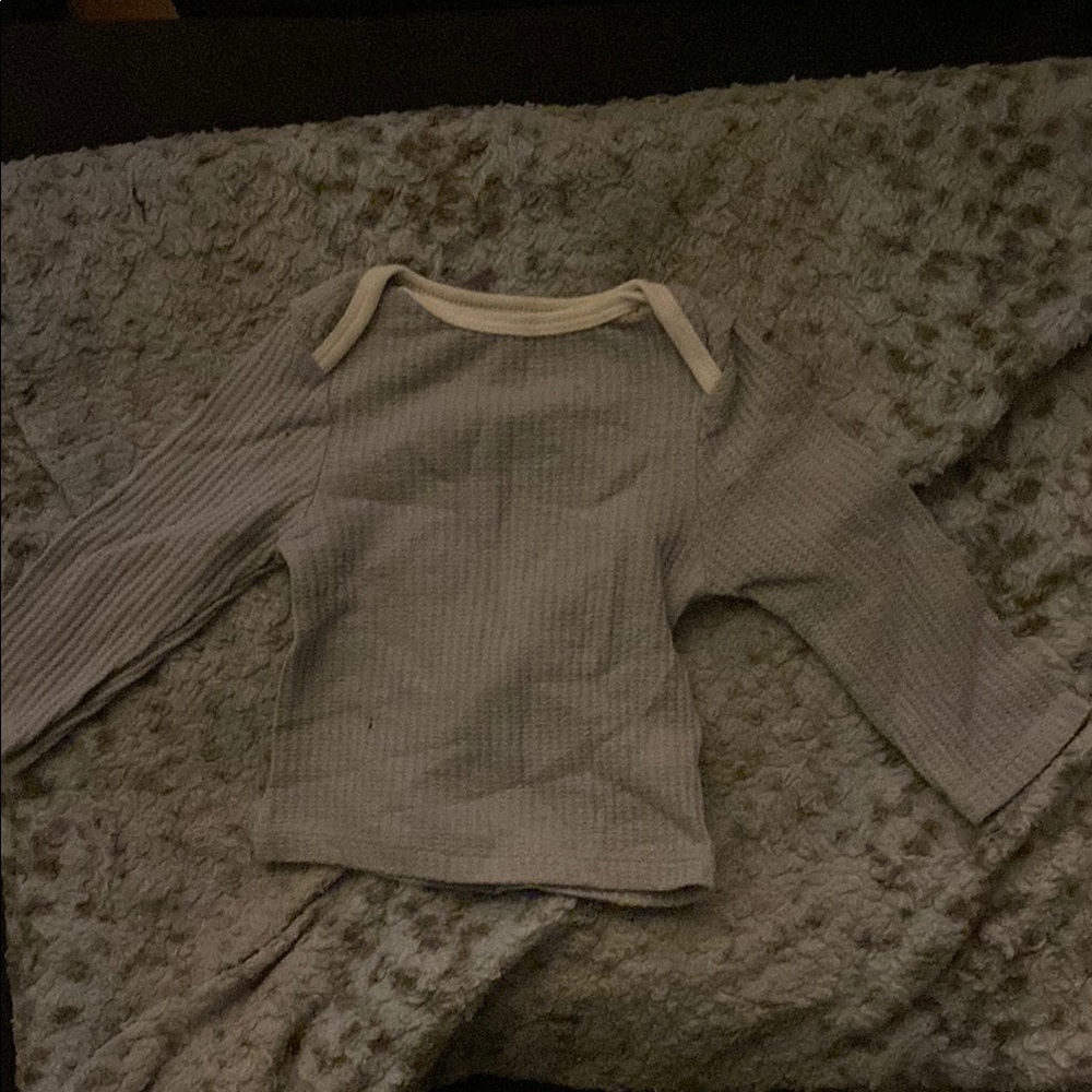 Kids Gray Long Sleeve Shirt